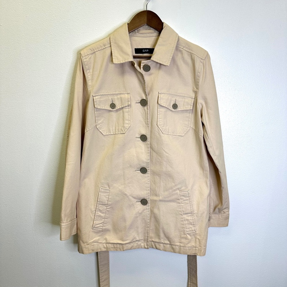 Vintage‎ Gap Denim Barn Chore Coat Cream Size L